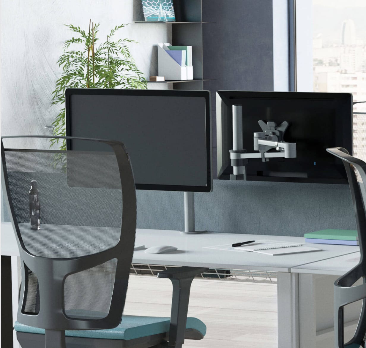 Vision S Double or Single Beam Monitor Arm - Image 3